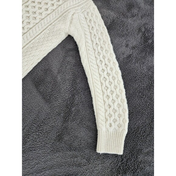 Inis Crafts Chunky Cable Knit Button Front Cardigan Sweater Women's M 100%... - Picture 5 of 10